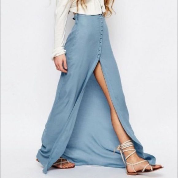 ASOS Dresses & Skirts - ASOS Honey Punch Festival Maxi Skirt With Button Front